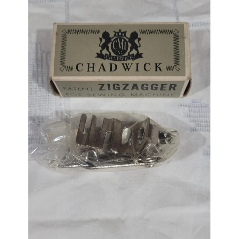 Vintage CHADWICK Zig Zag Sewing Low Shank Machine Attachment Foot Zigzagger